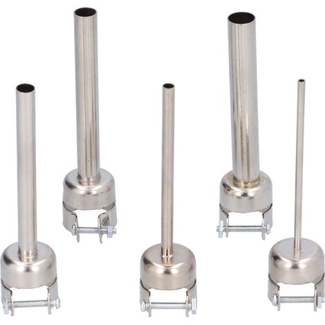 Lot 5 buses d'air chaud rallongés droits, accessoires pour station de soudage/dessoudage BGA 850 (1/5)