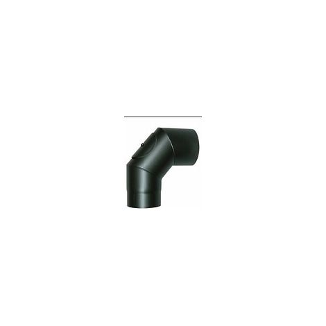 Gomito 90o orientabile con ispezione 12 cm 120 mm spessore 2 mm (1/2)
