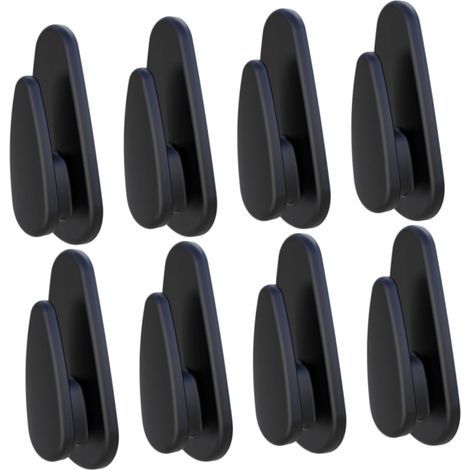 Crochets intérieurs auto-adhésifs multifonctionnels, lot de 8, crochets compacts pour voiture, gain de place, accessoire pratique pour les conducteurs (1/5)