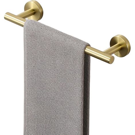 30CM Porte Serviette Mural Salle de Bain, Support Serviette Robuste en Acier Inoxydable pour Cuisine Penderie Entrée, Doré (1/5)