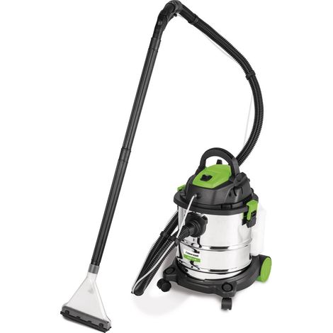 Aspirateur eau et poussière avec fonction de pulvérisation - cuve en acier inoxydable 20 litres - 1 moteur 1,4 kW 230 V Cleancraft FLEXCAT 120 IPD (1/3)
