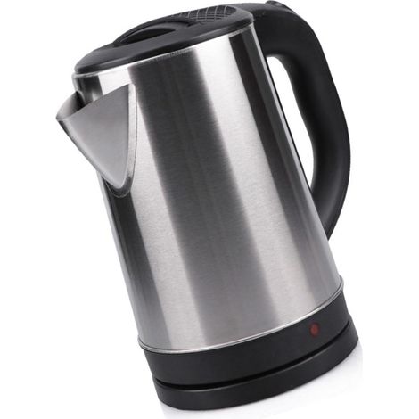 Bouilloire électrique noire 2,3 L en acier inoxydable avec arrêt automatique, prise UE 220 V