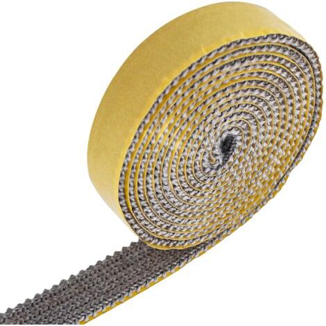 Joint cheminée haute température 3mm x 15mm – Bande d'étanchéité autocollante résistante jusqu'à 600°C – Pour poêles et cheminées (1/4)