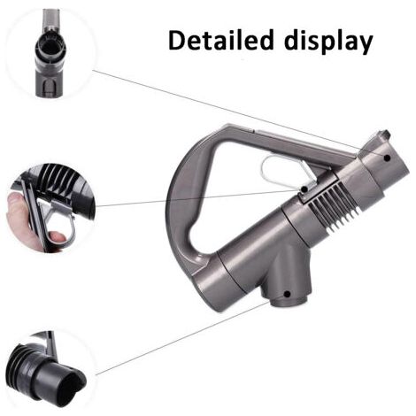 Poignée de rechange pour aspirateur, Poignée Compatible avec Dyson DC19 DC23 DC26 DC29 DC32 DC36 DC37 Accessoire Aspirateur Poignée de Remplacement avec  (Gris) (1/4)