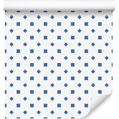 Papier peint à pois, fond blanc, centre blanc, pour salon et chambre, 50 x 1000 cm (1/5)