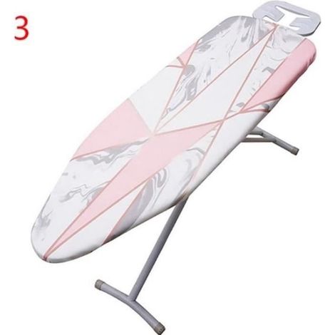 Housse de Table à Repasser 140x50cm Smart Fit Tissu Presse de Protection pour Marbrer Couverture en Fer Pliante - Style C (1/4)