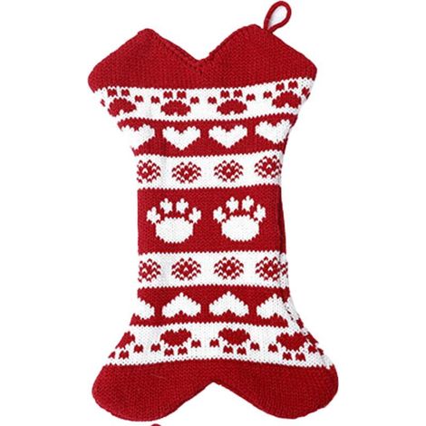 GDHZS- Bas de Noël pour animaux de compagnie, décoration de fête de Noël (1/4)