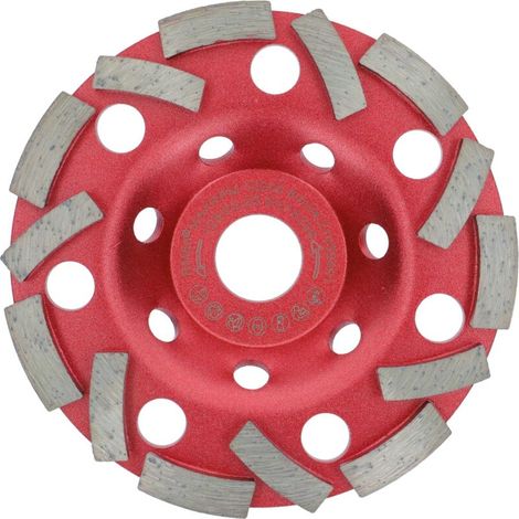 Extra Speed Diamond Cup Wheels for Concrete, 125mm x 22.2mm, Grinding Pad for Concrete Tiles and Masonry Adhesive