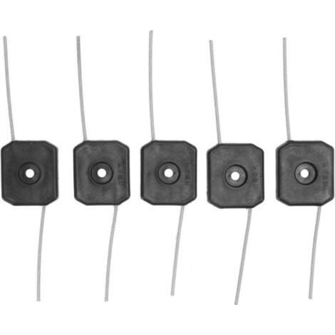 Ecleanfy-Ensemble de 5 cordes pour tondeuses électriques, planche en plastique avec fil de coupe, coupe uniforme, convient pour le jardin, la pelouse et les cultures en plein champ.