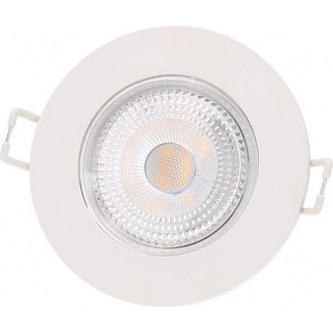 Silamp – Spot LED encastrable étanche rond 5W – Blanc froid 6000K – Indice de protection IP65 – 500 lumens pour espaces humides (1/2)