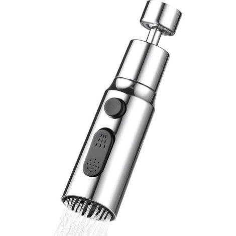 Extension universal for valve of kitchen - [15" electroplated] Three functions [Packed] (1/5)