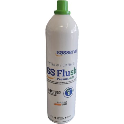 Limpiador Presurizado GS FLUSH 0.8L Sustituto HCFC-141b Lavado Circuitos Aire Acondicionado y Refrigeración No Inflamable