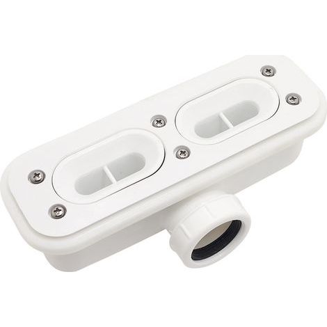 Siphon de douche à l'italienne 40 mm – Drain en ABS durable – Évacuation rapide – Couvercle anti-obstruction pour cheveux (1/3)