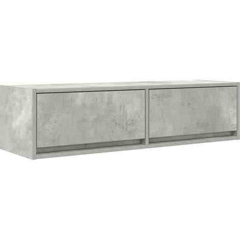 Maison Exclusive - Mobile TV Grigio cemento 100 x 31 x 25,5 cm Legno multistrato