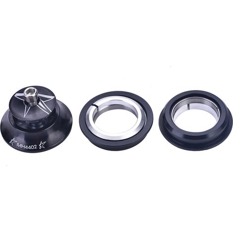 Potence de Vélo en Alliage d'Aluminium, Tige de Direction et Jeu de Direction - Accessoire Vélo (Noir) (1/5)
