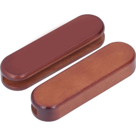 Lot de 2 ustensiles de cuisson avec poignées en bois anti-brûlure, parfaits pour le camping et les activités de plein air. (1/5)