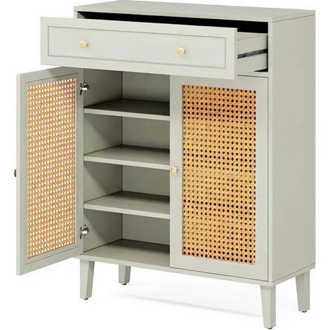 Armoire de vestibule au design élégant, meuble à chaussures, meuble à chaussures d'entrée