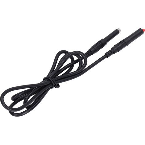 Stapelbares Bananenstecker-Prüfleitungsset (Stecker-Stecker) für elektrische Multimeter, 4 mm² Kabel (J.70027), schwarz (1/5)
