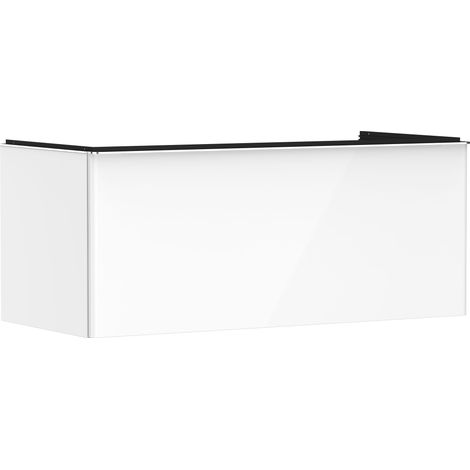 Waschtischunterschrank Xelu Q 1180x485x550mm we hochglanz Griff chrom (1/5)