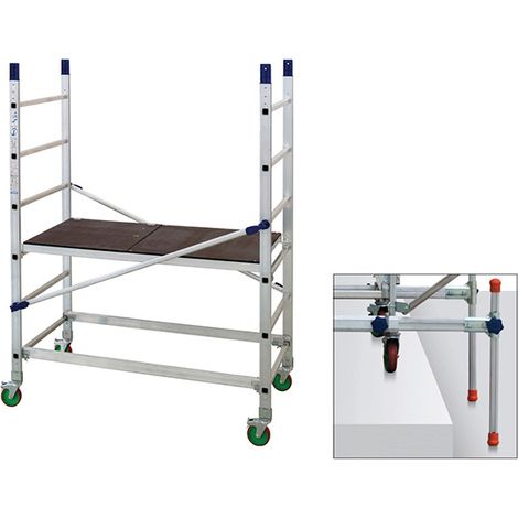 Trabattello con kit dislivello  - Altezza lavoro max 3.00m - AL205/ALT-LIV