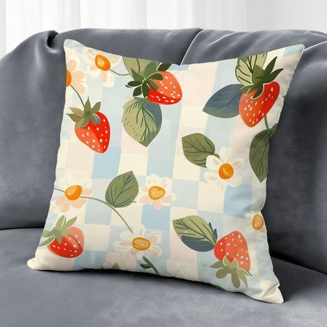 Housse de coussin floral printemps, décoration maison élégante,40×40cm (1/5)