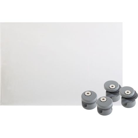 Panneau de protection avec 4 supports gris karako, KORDO
