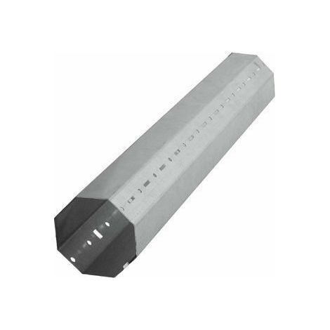 Rullo Palo Ottagonale Asse Tapparella Tapparelle 60 Mm 1 Mt Metro 100 Cm Zincato
