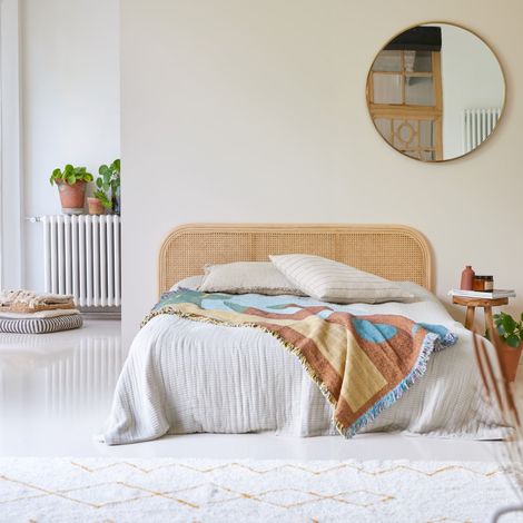 Tikamoon Joséphine Tête de lit en rotin H 80 cm × L 160 cm × P 3 cm (1/5)