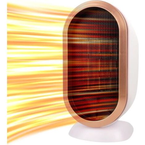 Chauffage Soufflant, 1200W Radiateur Soufflant, Chauffage éLectrique Portable Et Silencieux Ptc, Mini Chauffage Electrique, Portable Radiateur Soufflant, Pour Bureau à Domicile, Blanc (1/4)