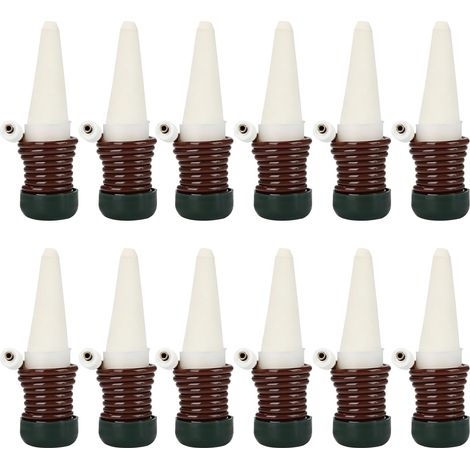 Pflanzenbewässerungsspender – 12er-Pack – Poröse Keramik – Automatische Bewässerung – Für drinnen und draußen – Einstellbare (1/5)