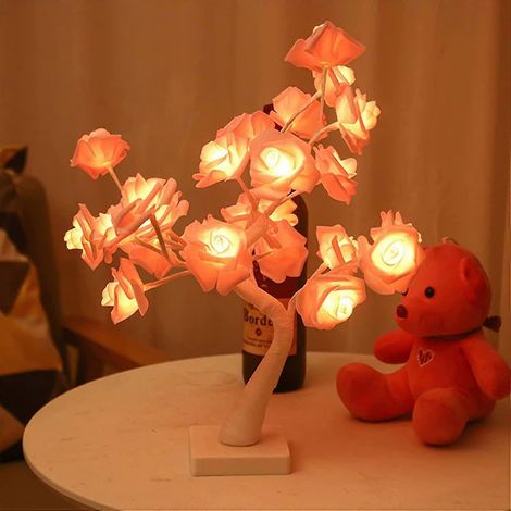 Guirlande lumineuse LED blanc chaud pour arbre à fleurs, bonsaï, décorations lumineuses pour Noël, intérieur, maison, fêtes, mariages, festivals (4) (1/5)