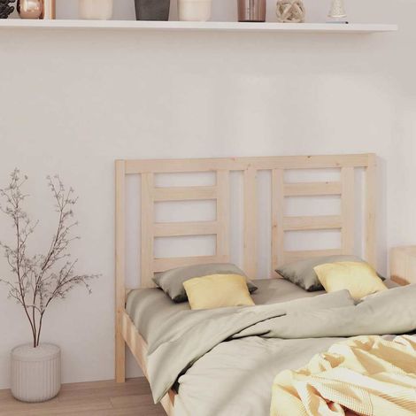 vidaXL Cabecero de cama madera maciza de pino 146x4x100 cm (1/5)