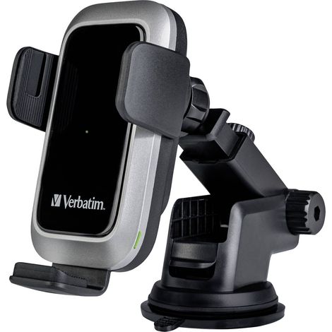 Verbatim Chargeur à induction FWC-03 Pro Qi Fast Wireless Car Charger 49554 Sorties raccordement magnétique noir R756442 (1/5)