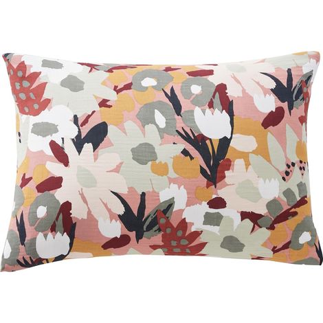 taie d'oreiller 50 x 70 cm gaze de coton imprimée léane (1/2)