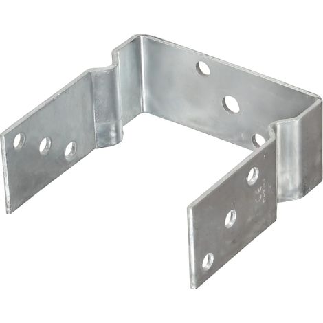 Maison Exclusive - Picchetti per Recinzione 12pz Argento 14x6x15cm Acciaio Zincato