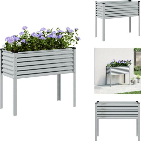 Pflanzkübel 100x41x90 cm Verzinkter Stahl - Pflanzkübel - Blumenkübel - Pflanzgefäß - Blumenkasten (1/5)