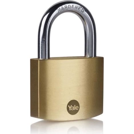 Cadenas YALE laiton - S'entrouvrant 50 mm - 3 clés - 24258000