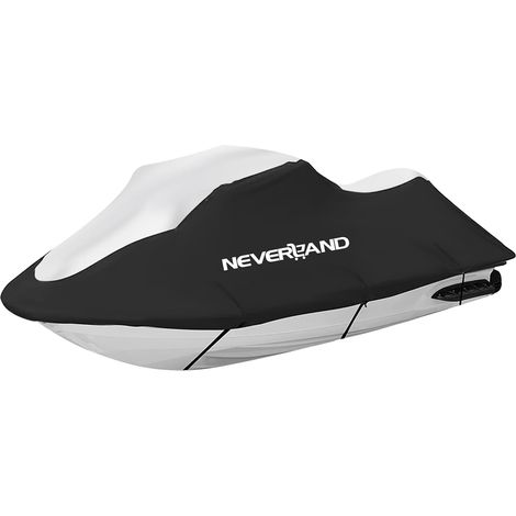 Housse Jet Ski Remorquable Imperméable 210D Bâche de Bateau avec 2 grilles d'aération jusqu'à 145" avec 2 grilles d'aération (1/5)