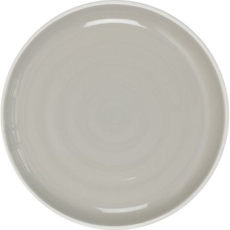 6 Assiette à Dessert 20 Cm Grise - Bicolore - Home Deco Factory - Cmp (1/4)