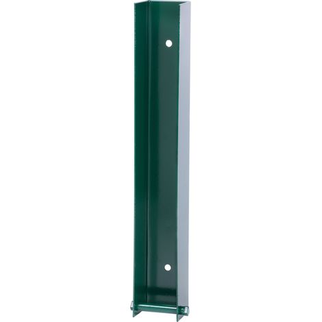 Halter Strend Pro EUROSTANDARD, 40x300 mm, grün, RAL6005, mit Schrauben, für Untergrabungsschutzplatten