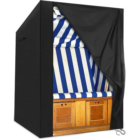 Funda de protección para silla de playa 420D, 135x105x175/140cm funda de silla de playa impermeable y transpirable, adecuada para invierno (1/5)