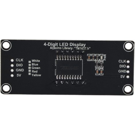 Module d'affichage LED blanc à 4 chiffres et 7 segments (1/5)