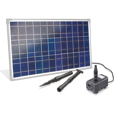 esotec Solar Bachlauf für Gartenteich Komplettset 25/1600 Solarbrunnen 101018 (1/8)