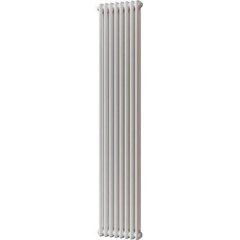 Alpha - White Vertical Column Radiator H1800mm x W372mm 2 Column