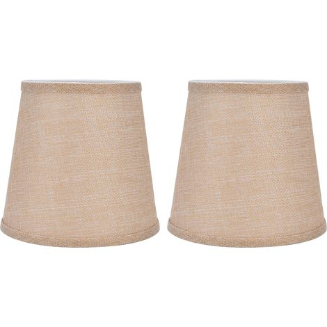Juego de 2 pantallas de lámpara modernas de estilo europeo para lámparas de mesa, lámparas de pie y candelabros (casquillo E14). (1/5)