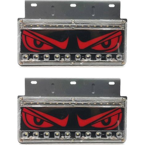 Feux arrière LED 24 V pour camions et voitures, assurant une sécurité routière optimale. (1/5)