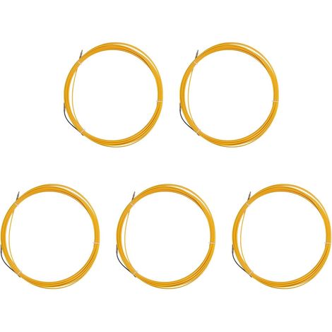 5pièces 20M Câble ÉLectrique de Fibre de Verre de Dispositif de Guide de 3mm Poussent des Extracteurs Conduisent le de Bande de Poissons de Rodder de Serpent de Rodder (1/5)