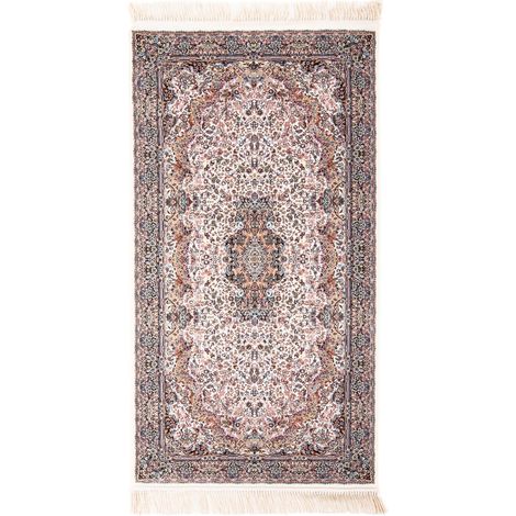 Tapis persan Sami - 200x100cm, Rectangular - 100% Acrylique - Tissé - Beige