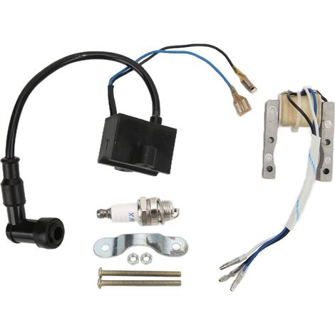 Magnéto Stator bougie d'allumage bobine d'allumage Kit CDI caoutchouc métallique pour vélo motorisé 49cc-80cc. (1/5)