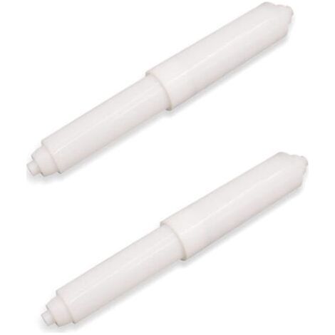 Porte-Papier de Toilette, 2 Pièces Porte Papier Hygiénique en Plastique, Supports de Papier Toilette, Porte-Papier Hygiénique, Chargé par Ressort (1/3)